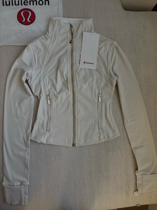 lululemon athletica Jackets & Blazers - lululemon athletica Ivory defined Jacket cropped